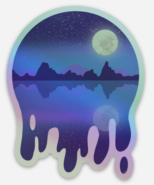 Full Moon Over the Mountains