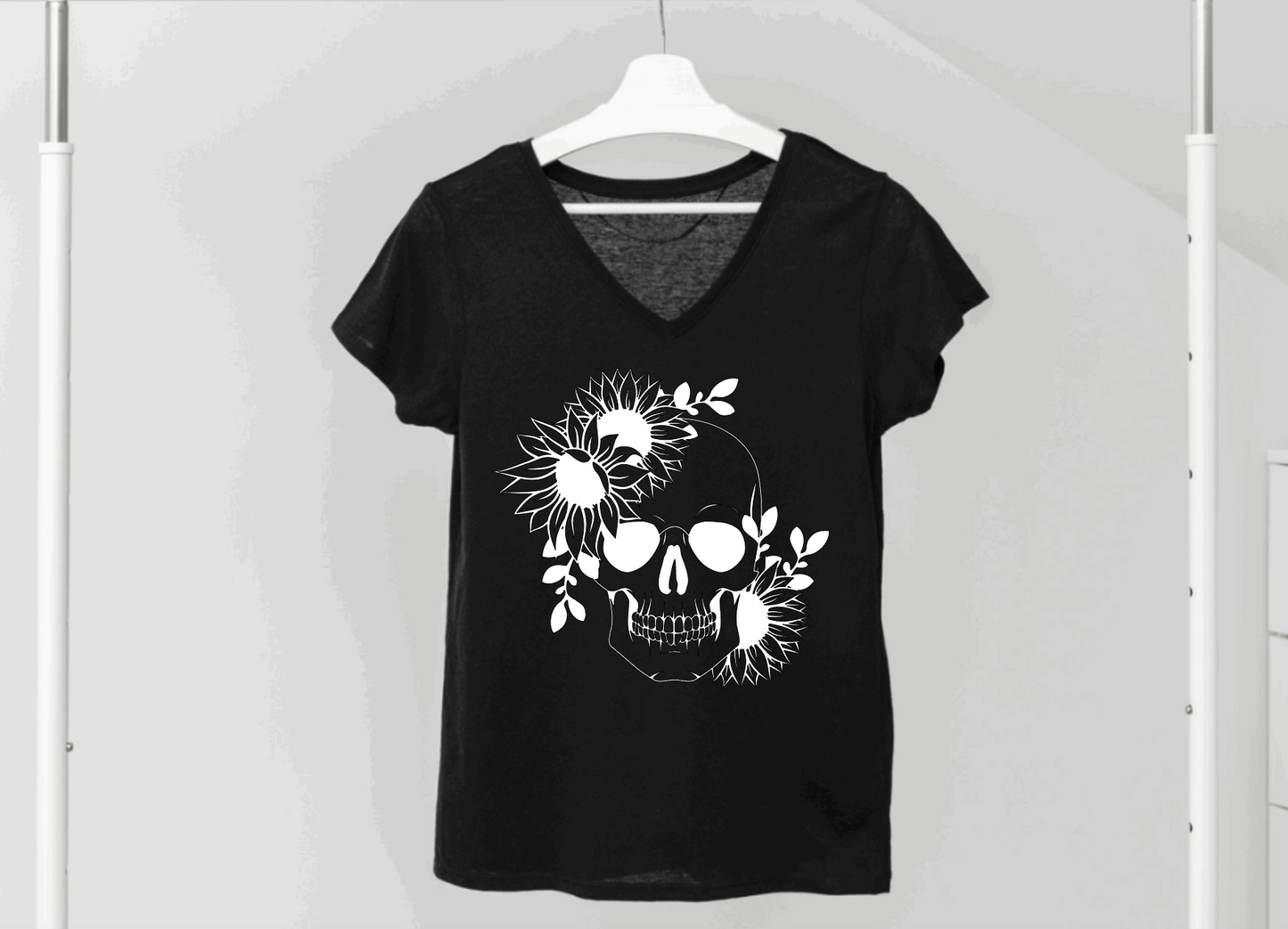 Sunflower Skull Top
