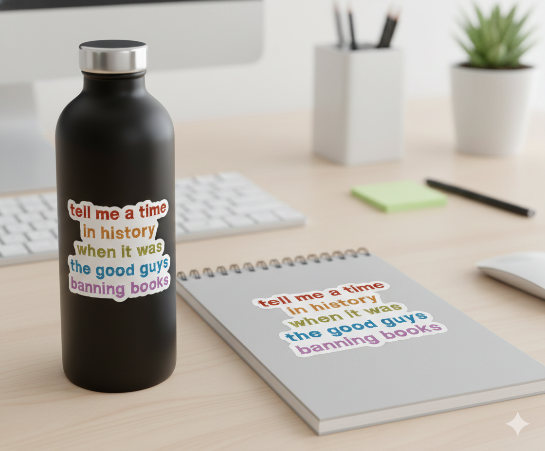 Book Banning Sticker