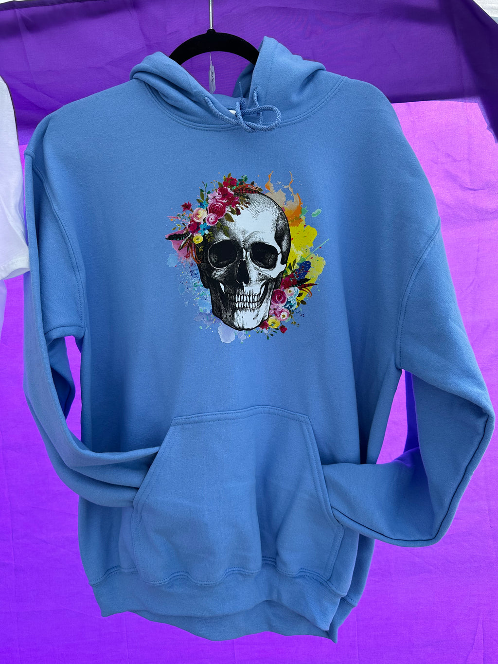 Skull and Flowers hoodie