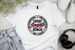Support Respect Honor Breast Cancer Shirt