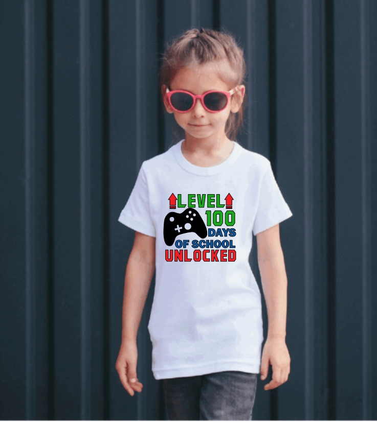 Level Up 100 Days of School Shirt